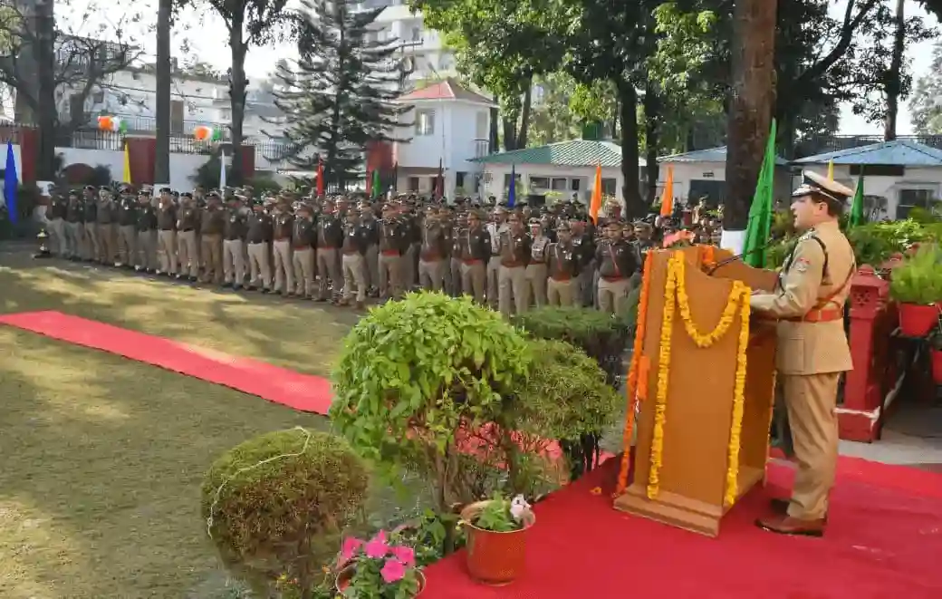 Uttarakhand DGP Hoists Flag, Honours Police Personnel