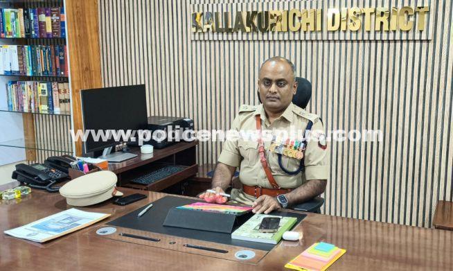S Arvind Assumes Kallakurichi SP Charge