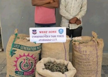 Hyderabad Police Seize Ganja