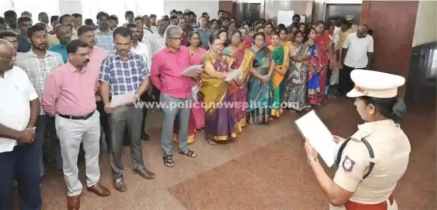 Madurai Police Observe Mother Language Pledge