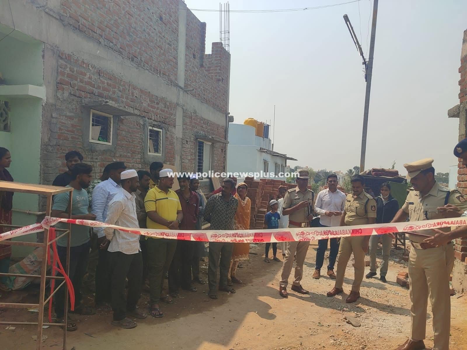 Police Inspect Case Scene, Guide Probe