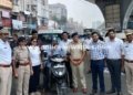 Hyderabad Traffic Police Distribute Helmets