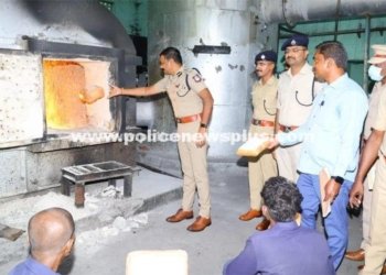 Police Destroy Seized Ganja Consignment