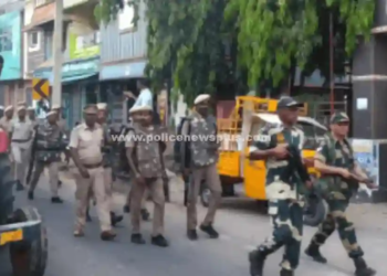 Election Security Flag March Held
