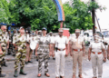Flag March Ensures Peaceful Counting