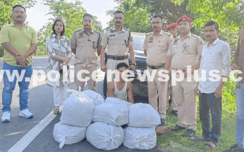 Police Seize 56.84 Kg Ganja, One arrested