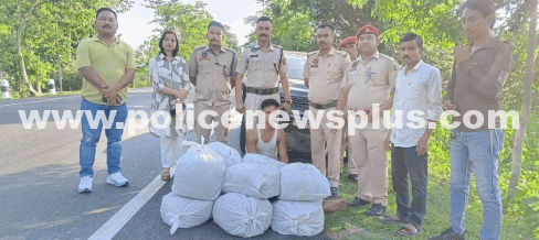 Police Seize 56.84 Kg Ganja, One arrested