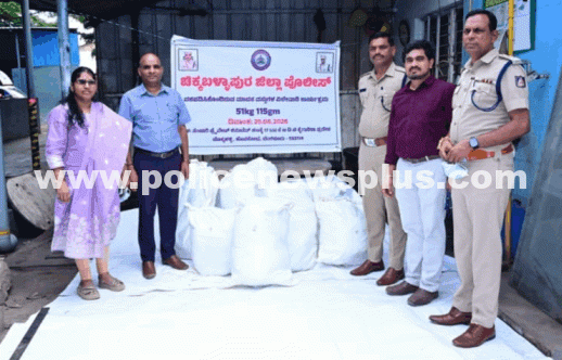 Police Destroy Seized Ganja Consignment