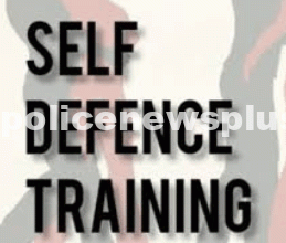 Police Teach Students Self-Defense Skills