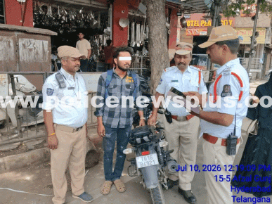 Police Nab Counterfeit Number Plate Rider