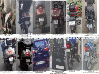 Traffic Police Crack Fake Number plates