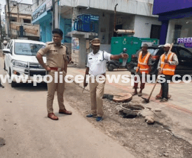 DCP Inspects Rain Affected Traffic
