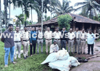 Sagar Police Seize 16.4 Kg Ganja