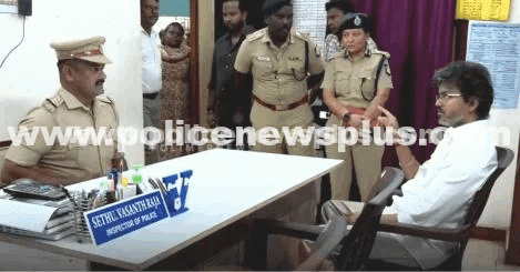 CM Vijay Inspects Puzhal Police Station